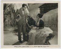 8s560 MOVIE CRAZY 8x10.25 still 1932 Harold Lloyd & Constance Cummings outside cabin in the snow!