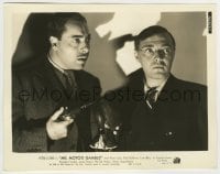 8s563 MR. MOTO'S GAMBLE 8x10.25 still 1938 Peter Lorre by Harold Huber holding magnifying glass!