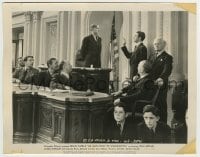 8s565 MR. SMITH GOES TO WASHINGTON 8x10.25 still 1939 James Stewart sworn in by Harry Carey Sr.!