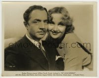 8s571 MY MAN GODFREY 8x10.25 still R1948 best romantic portrait of William Powell & Carole Lombard!