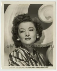 8s573 MYRNA LOY 8.25x10 still 1946 head & shoulders portrait in striped blouse by Ray Jones!