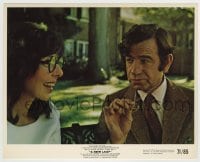8s028 NEW LEAF color 8x10 still 1971 Walter Matthau with smiling star/director Elaine May!