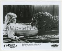 8s587 NIGHTMARE ON ELM STREET 3 video 8x9.75 still 1987 Freddy Krueger devours Patricia Arquette!