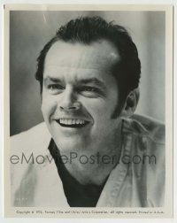 8s608 ONE FLEW OVER THE CUCKOO'S NEST 8x10.25 still 1975 best smiling close up of Jack Nicholson!