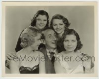 8s620 PASSIONATE PLUMBER 8x10.25 still 1932 happy Jimmy Durante surrounded by beautiful women!