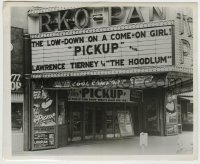 8s641 PICKUP candid 8x10 still 1951 wonderful image of theater front with posters & other displays!
