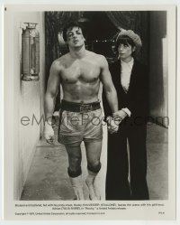 8s697 ROCKY 8.25x10 still 1976 Talia Shire and bruised & battered Sylvester Stallone!