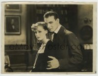 8s700 ROMANCE 7.75x10.25 still 1930 c/u of Gavin Gordon standing behind sad Greta Garbo!