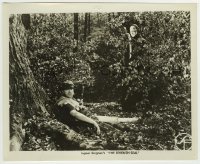 8s733 SEVENTH SEAL 8.25x10 still 1958 Ingmar Bergman, Bengt Ekerot as Death watches man in woods!