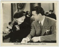 8s774 SPECIAL AGENT 8x10.25 still 1935 great c/u of Bette Davis & George Brent having a drink!