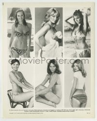 8s776 SPY WHO LOVED ME 8x10.25 still 1977 portraits of sexy Caroline Munro & 5 other Bond Girls!