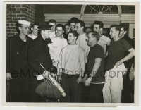 8s780 STAN MUSIAL 7x9.25 news photo 1946 in his Navy uniform about to be discharged after WWII!