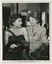 8s796 SUNSET BOULEVARD candid 8x10 still 1950 Gloria Swanson & fellow silent actress Julia Faye!