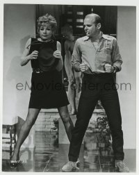 8s798 SWEET CHARITY candid 7.5x9.5 still 1969 Bob Fosse rehearses a routine with Shirley MacLaine!