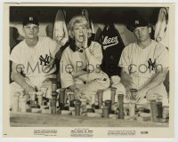 8s816 THAT TOUCH OF MINK 8x10.25 still 1962 Doris Day between Yankees Mickey Mantle & Roger Maris!