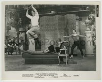 8s817 THERE'S NO BUSINESS LIKE SHOW BUSINESS 8x10.25 still 1954 Marilyn Monroe & O'Connor jumping!
