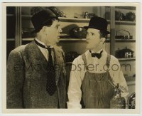 8s830 TIT FOR TAT 8x10 still 1935 Stan Laurel & Oliver Hardy pucking their lips at each other!
