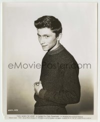 8s834 TOO SOON TO LOVE 8.25x10 still 1960 great portrait of young newcomer Richard Evans!