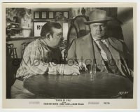 8s838 TOUCH OF EVIL 8x10.25 still 1958 c/u of Orson Welles & Akim Tamiroff drinking in bar!