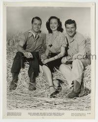 8s878 WILD HARVEST 8x10.25 still 1947 posed portrait of Alan Ladd, Dorothy Lamour & Robert Preston!