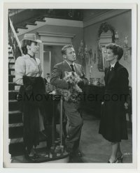 8s883 WITHOUT LOVE 8x10 still 1945 Spencer Tracy & dog between Katharine Hepburn & Patricia Morison!