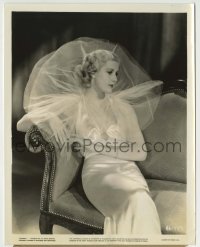 8s078 ANITA LOUISE 8x10.25 still 1935 in ice blue satin inspired by A Midsummer Night's Dream!