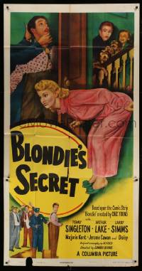 8t339 BLONDIE'S SECRET 3sh 1948 wacky image of Penny Singleton & Arthur Lake as Dagwood!