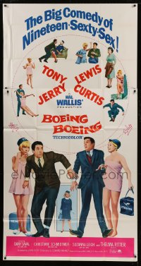 8t343 BOEING BOEING 3sh 1965 Tony Curtis & Jerry Lewis in the big comedy of nineteen sexty-sex!
