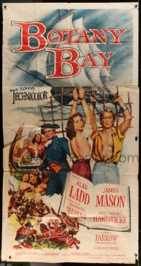 8t345 BOTANY BAY 3sh 1953 James Mason, Alan Ladd & Patricia Medina in Australia!