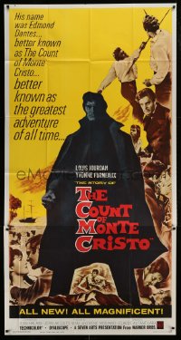 8t370 COUNT OF MONTE CRISTO 3sh 1962 Le Comte de Monte Cristo, Louis Jourdan as Edmond Dantes!