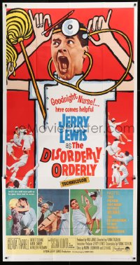 8t390 DISORDERLY ORDERLY 3sh 1965 artwork of wackiest hospital nurse Jerry Lewis!