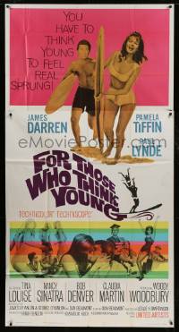 8t410 FOR THOSE WHO THINK YOUNG 3sh 1964 James Darren, Paul Lynde, Tina Louise, Bob Denver, surfing!