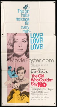 8t426 GIRL WHO COULDN'T SAY NO int'l 3sh 1969 sexy Virna Lisi is the end in loving, George Segal