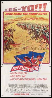 8t427 GLORY GUYS 3sh 1965 Sam Peckinpah, epic Civil War battle art by Frank McCarthy!