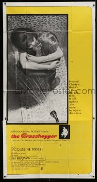 8t436 GRASSHOPPER int'l 3sh 1970 romantic image of Jacqueline Bisset making love in the shower!