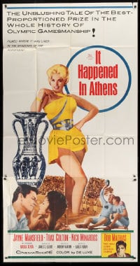 8t470 IT HAPPENED IN ATHENS 3sh 1962 super sexy Jayne Mansfield rivals Helen of Troy, Olympics!