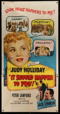 8t472 IT SHOULD HAPPEN TO YOU 3sh 1954 Judy Holliday, Peter Lawford, Jack Lemmon's first role!
