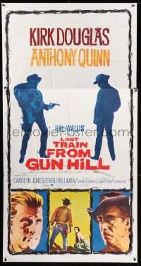 8t493 LAST TRAIN FROM GUN HILL 3sh R1964 Kirk Douglas, Anthony Quinn, directed by John Sturges!