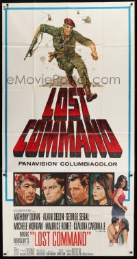 8t499 LOST COMMAND 3sh 1966 Howard Terpning art of commando Anthony Quinn in Algeria!