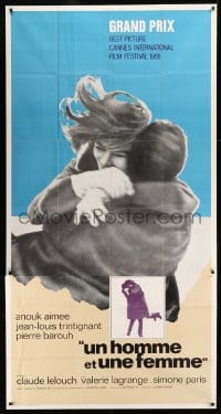 8t509 MAN & A WOMAN int'l 3sh 1968 Claude Lelouch's Un homme et une femme, Anouk Aimee, Trintignant