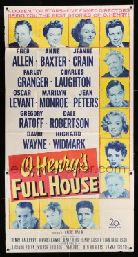 8t539 O HENRY'S FULL HOUSE 3sh 1952 Fred Allen, Anne Baxter, Jeanne Crain & young Marilyn Monroe!