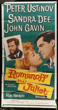 8t574 ROMANOFF & JULIET 3sh 1961 star/director Peter Ustinov, Sandra Dee & John Gavin!