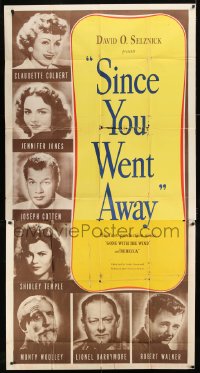 8t585 SINCE YOU WENT AWAY 3sh 1944 Claudette Colbert, Jennifer Jones, Shirley Temple & more!