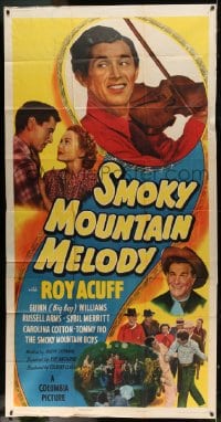 8t588 SMOKY MOUNTAIN MELODY 3sh 1948 Roy Acuff and his fiddle in a laugh-riddled action musical!