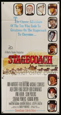 8t598 STAGECOACH 3sh 1966 Ann-Margret, Red Buttons, Bing Crosby, great Norman Rockwell art!
