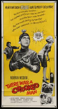 8t612 THERE WAS A CROOKED MAN int'l 3sh 1961 young Susannah York in her 1st movie, Norman Wisdom!