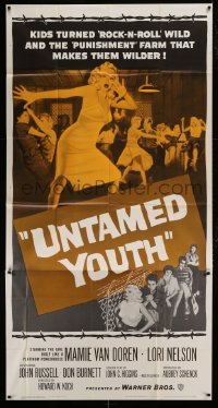 8t627 UNTAMED YOUTH 3sh 1957 sexy bad girl Mamie Van Doren in a house of correction!