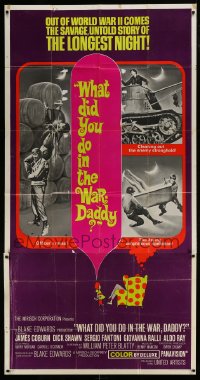 8t635 WHAT DID YOU DO IN THE WAR DADDY 3sh 1966 James Coburn, Blake Edwards, different image!