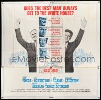 8t020 BEST MAN 6sh 1964 Henry Fonda & Cliff Robertson running for President of the United States!