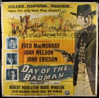 8t029 DAY OF THE BADMAN 6sh 1958 gunman Fred MacMurray, violence, temptation & treachery!